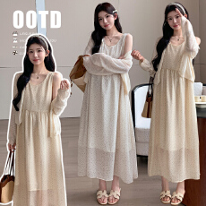 批发2026夏日限定韩系温柔碎花吊带裙+大版型冰爽防晒开衫<b class='q'>两件套</b>