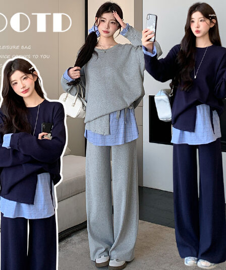2026 가을 새로운 느긋한 게으른 착용 가져 가라. 세트