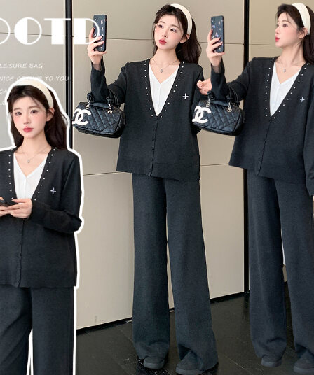 2026 가을 새로운 게으른 착용 가져 가라. 제한적 섹션 캐주얼 세트