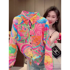 批发春季<b class='q'>大码</b><b class='q'>女装</b>长袖衬衫新款春秋高级感洋气彩色上衣