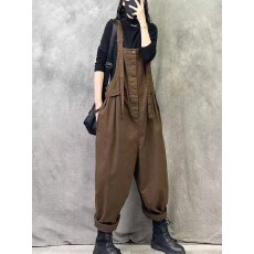 批发工装<b class='q'>背带裤</b>女2026新款秋季休闲时尚复古宽松<b class='q'>大码</b><b class='q'>背带裤</b>子