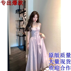 批发7/18 20:00 95折款<b class='q'>芭蕾舞</b>曲3.0 蕾丝方领无袖背心长<b class='q'>裙</b>