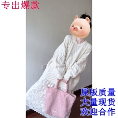 批发2025新早秋假两件蕾丝拼接<b class='q'>连衣裙</b>女秋冬宽松长袖毛衣裙设计感裙子