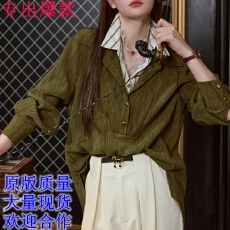 批发吞吞TUNT<b class='q'>秋</b>冬嫡长女衬衫 蕾丝去掉了很普通!假三件设计感衬衫