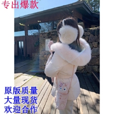 批发ICELOLLY版型好看短款毛领羽绒服白色派克服女<b class='q'>冬</b>巨好看的<b class='q'>冬</b>装外套