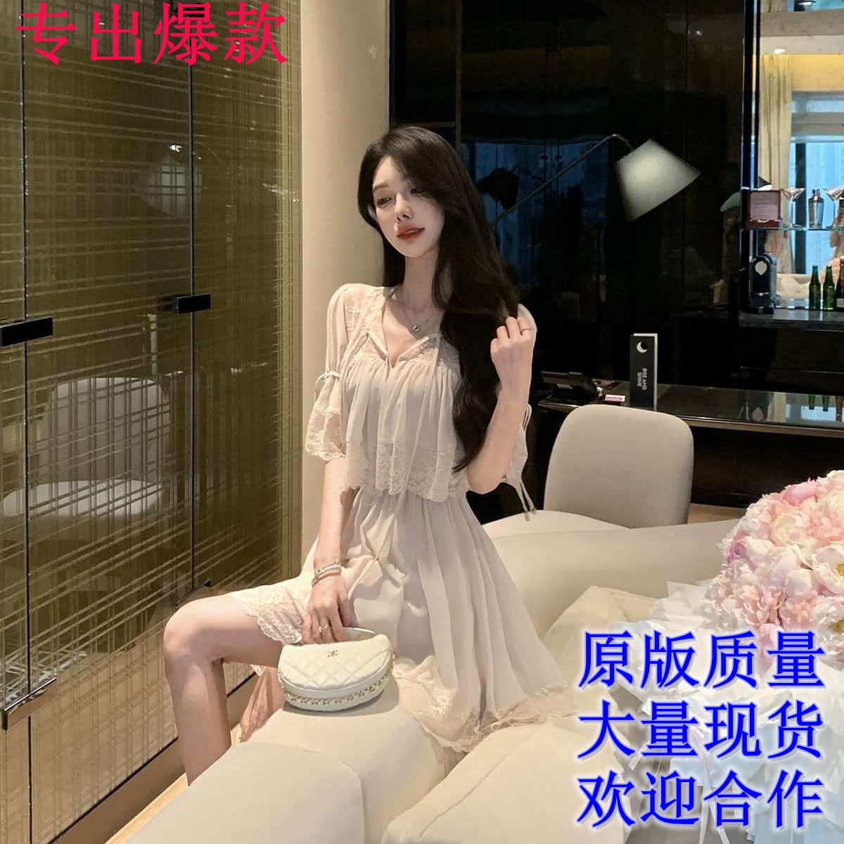 justqin 4 23 켜기 모래 페인트 어린이 새로운 여름 드레스 섹시함 레이스 미니 스커트 순수한 욕망 허리 수축 여성 드레스