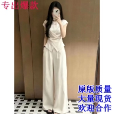 批发蕾丝白色<b class='q'>连衣裙</b>子女夏2026新款小众高级感收腰温柔赫本风漂亮长裙