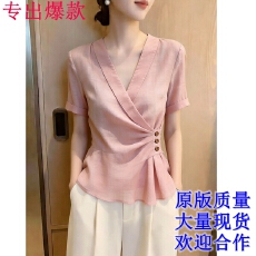 2026年夏季新款法式设计感小众时尚气质女装独特漂亮超好看上衣女