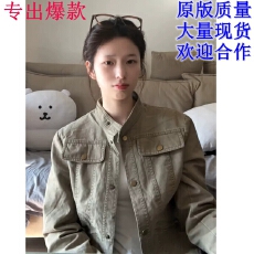 批发复古风水洗做旧质感牛仔外套女2026新款今年流行爆款独特漂亮夹克