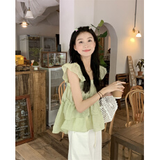 批发实拍 夏日<b class='q'>清凉</b>不规则设计感吊带上衣