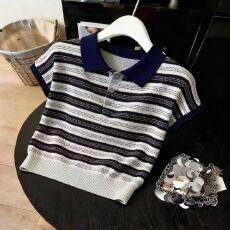 批发法式<b class='q'>甜美</b>冰丝短袖t恤女夏2026新款小众华夫格薄款天丝针织衫上衣