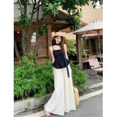 批发大码2026新款小个子波点吊带上衣减龄一整套盐系穿搭配半身裙女夏