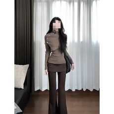 批发已到货 一叶知秋冬季气质千<b class='q'>金</b>姐姐风不规则披肩时尚套装