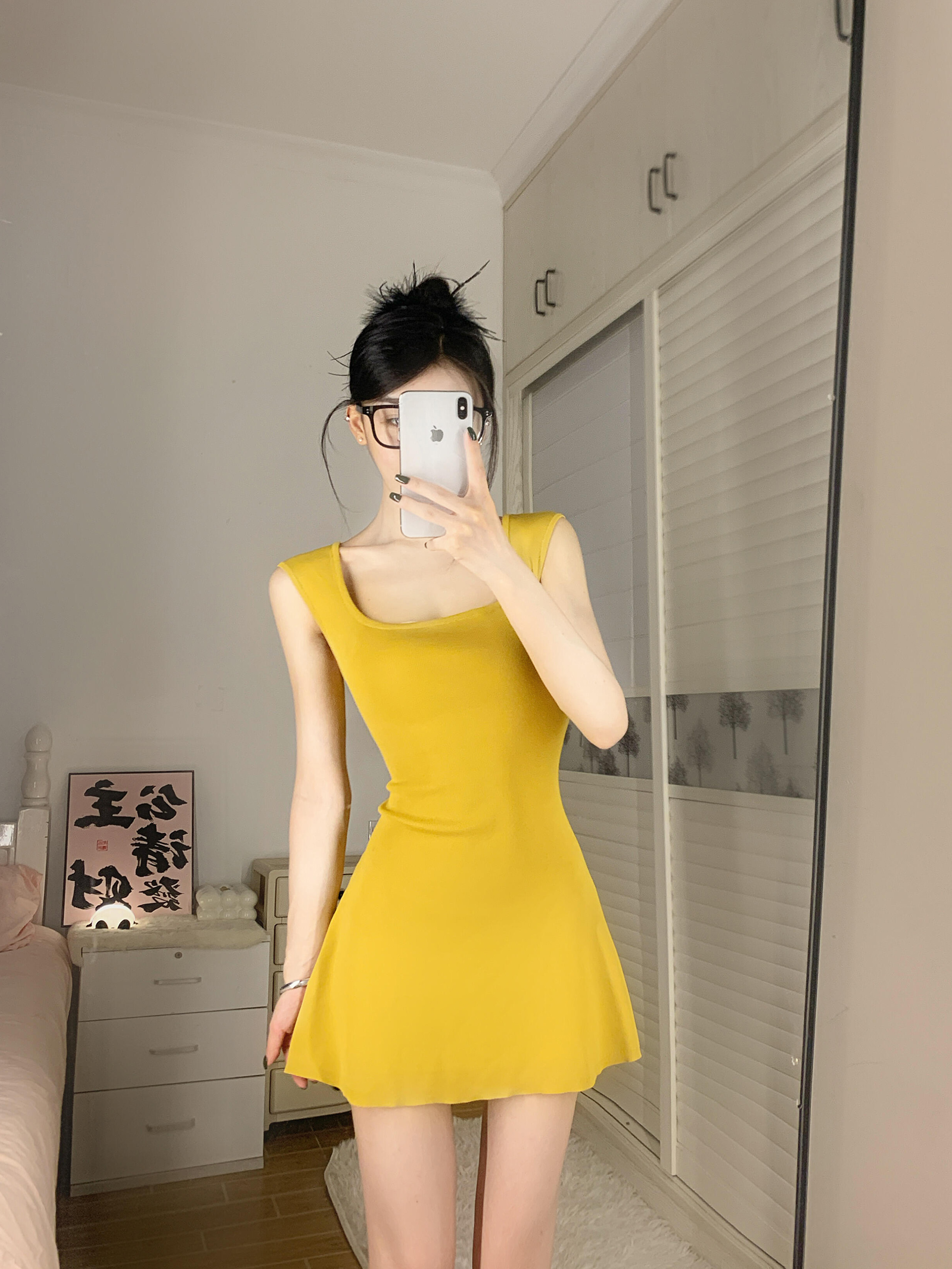 있음 도착 순수한 욕망 바람 품격 몸매 가꾸기 슬림해 보이는 아메리칸 달콤한 매운맛 디자인 센스 이슬 허리 민소매 니트 여성 여름