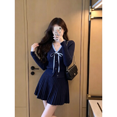 批发已到货 秋冬季针织套装女富家千<b class='q'>金</b>一整套穿搭高级感独特两件套女