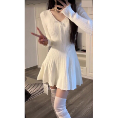 批发已到货 毛线蓬蓬裙高腰显瘦短裙纯欲性感蛋糕连衣裙女秋冬