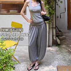 批发孕妇2026夏季薄款宽松显瘦束脚裤韩系<b class='q'>百搭</b>高腰显瘦休闲灯笼裤