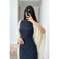 批发新中式复古民国风超好看旗袍2026年<b class='q'>秋</b>季新款年轻款文艺少女连衣裙