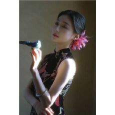 批发新中式名媛改良旗袍印花连衣裙女2025<b class='q'>夏</b>季新款高级长裙性感包臀裙