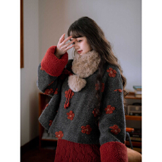 批发【岁岁暖】保暖新中式女装外套旗袍两件套装旗袍秋<b class='q'>冬</b>款高级感2026