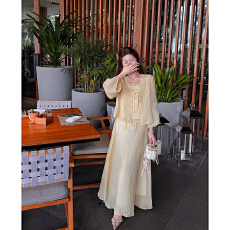 批发禅云蜜语 新中式外套女2026<b class='q'>春</b>季刺绣吊带半身裙国风套装