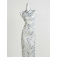 批发新中式改良无袖旗袍2026春<b class='q'>夏</b>新款气质优雅温柔连衣裙日常绝美修身