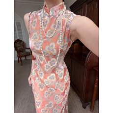 批发山野逸梦2026年夏季新款复古碎花改良旗袍