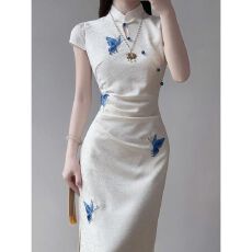 批发新中式<b class='q'>旗袍</b>2026<b class='q'>新款</b>气质高端大气上档次修身连衣裙送考日常夏季女