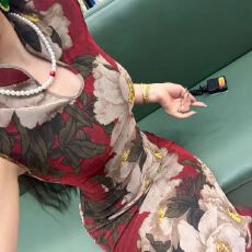 批发温柔弹力网纱旗袍<b class='q'>连衣裙</b>女2026夏季新款日常可穿高级感年轻款<b class='q'>长裙</b>