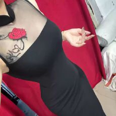 批发轻熟御姐风高质感绣花无袖改良旗袍连衣裙女修身显身材开叉包臀裙