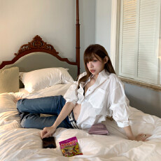 批发【BSF.cn】气质百搭韩<b class='q'>女</b>复古清爽简约概念 自然耐看老钱喇叭<b class='q'>牛仔</b>