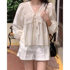 批发<b class='q'>韩国</b>东大门2025季新款<b class='q'>正品</b><b class='q'>代购</b>女士木耳边时尚淑女尘沙