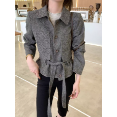 批发韩系<b class='q'>通勤</b>呢子大衣毛呢外套女2026冬天新款小个子巨好看高级感短款