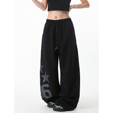 批发美式<b class='q'>嘻哈</b>爵士辣妹<b class='q'>阔腿裤</b>女hiphop街舞长<b class='q'>裤</b>子夏季宽松休闲运动卫<b class='q'>裤</b>