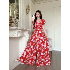 批发原d露肩出口碎花<b class='q'>欧美</b>性感辣妹风海岛度假<b class='q'>连体裤</b>