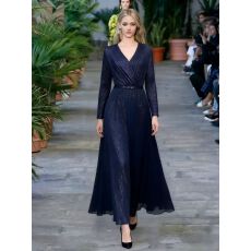 批发<b class='q'>欧美</b>热销长袖鱼尾宴会晚<b class='q'>礼服</b>Sequin Evening Dress Wedding Party