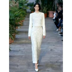 批发.跨境<b class='q'>欧美</b>女装高级长袖圆领修身包臀亮片宴会鱼尾晚<b class='q'>礼服</b>连衣裙