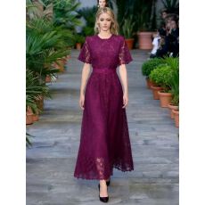 批发名媛风蕾丝方领<b class='q'>连衣裙</b>轻奢设计重工<b class='q'>绣花</b>镂空小众高级感裙子