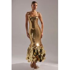 批发欧美女装亮片<b class='q'>礼服</b>袖宴会个性连衣裙无袖性感吊带<b class='q'>长裙女</b>