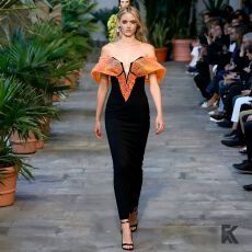 批发欧美跨境派对晚<b class='q'>礼服</b>名媛风抹胸绷带连衣裙发连衣裙