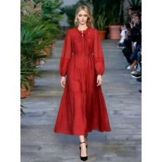 批发新款女装<b class='q'>连衣裙</b>法式复古收腰显瘦<b class='q'>连衣裙</b>波点长袖<b class='q'>连衣裙</b>长裙