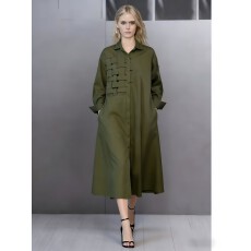 批发欧美款新款小众编织拼接长袖<b class='q'>衬衫</b>男士时尚高级感设计连衣裙