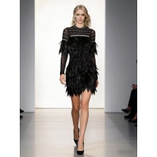 批发千禧感复古羽毛挂脖闪钻中领抹胸两款显瘦辣妹<b class='q'>夜店</b>舞台装