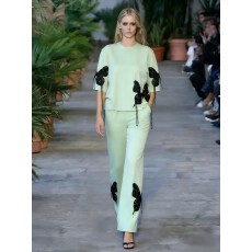 批发<b class='q'>欧美</b>设计师新款重工钉钻流苏串珠蝴蝶休闲宽松套装