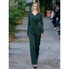 批发马婧设计师款<b class='q'>名媛</b>气质斜褶皱立体层次修身显瘦<b class='q'>套装</b>