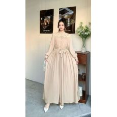 批发早春漂亮法式连衣裙长袖收腰高级感蕾丝拼接千金气质a字长裙