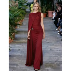 批发越南小众心动女神典雅气质不规则褶皱飘带设计修身<b class='q'>连衣裙</b>女