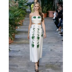 批发时尚印花度假风两件套裙 Fashion Print Top and Half Skirt Set