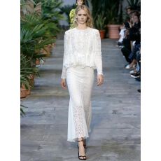 批发小香风蕾丝镂空荷叶边上衣两件套夏季新款一套高级半身裙<b class='q'>套装</b>