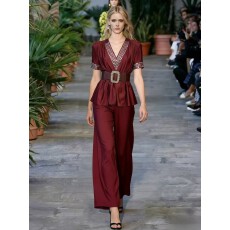 批发时尚通勤套<b class='q'>装</b>女2026夏季新款高级感减龄短袖上衣显瘦阔腿<b class='q'>裤</b><b class='q'>两件套</b>